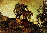 Rocky Landscape by Adolphe Monticelli